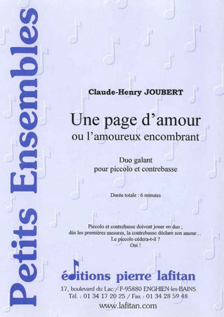 OEUVRE UNE PAGE D'AMOUR