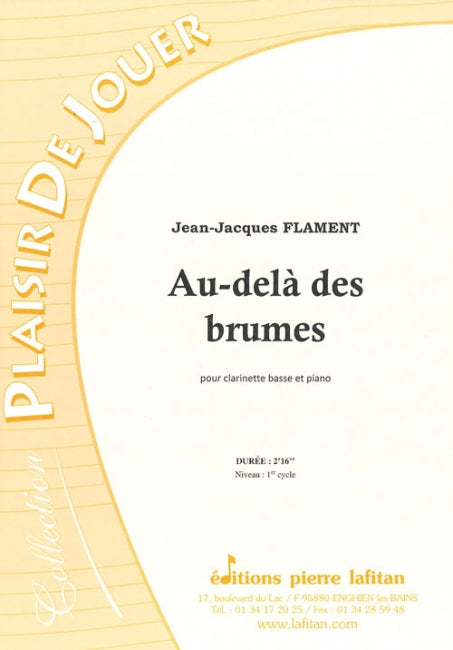 PARTITION AU-DELA DES BRUMES (CLARINETTE BASSE)