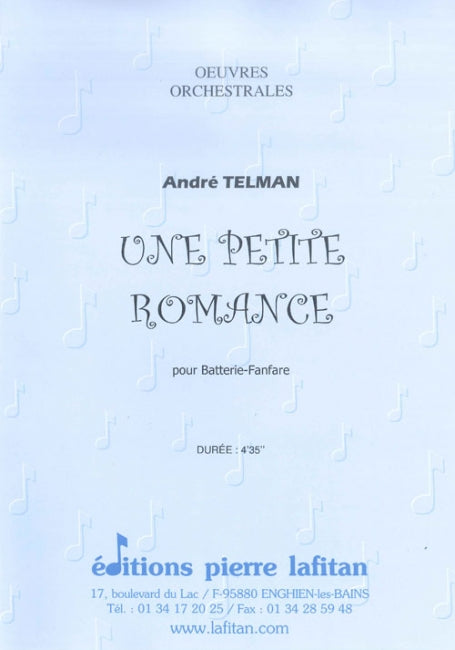 OEUVRE UNE PETITE ROMANCE (BATTERIE-FANFARE)