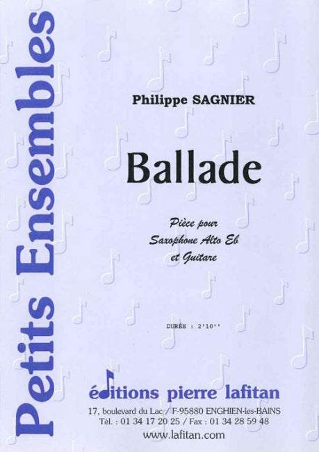 OEUVRE BALLADE (SAX-GUITARE)