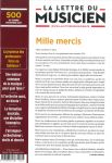 500e numéro de la Lettre du Musicien
