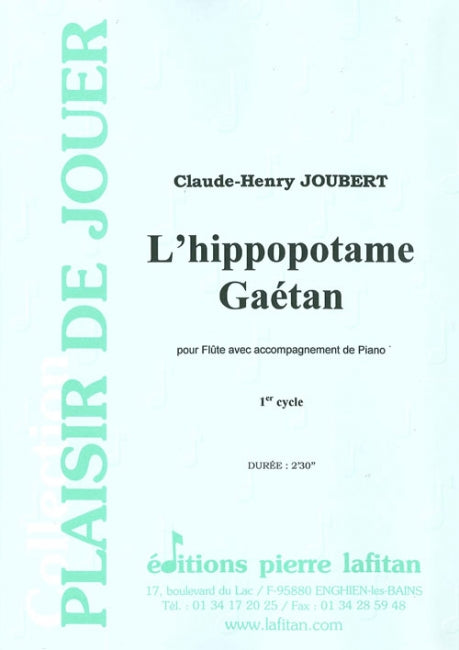 PARTITION L'HIPPOPOTAME GAÉTAN