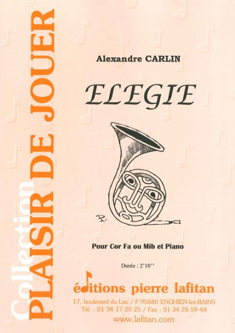 PARTITION ÉLÉGIE (COR)