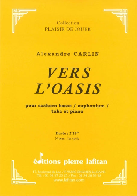 PARTITION VERS L’OASIS (SAXHORN BASSE)