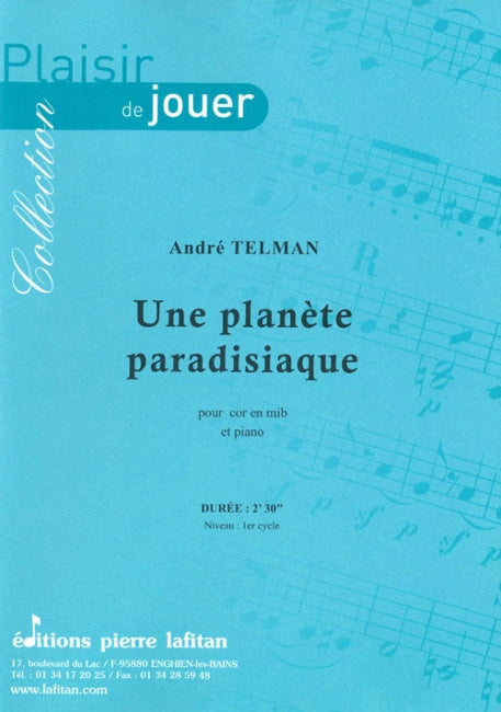 PARTITION UNE PLANÈTE PARADISIAQUE (COR Mib)