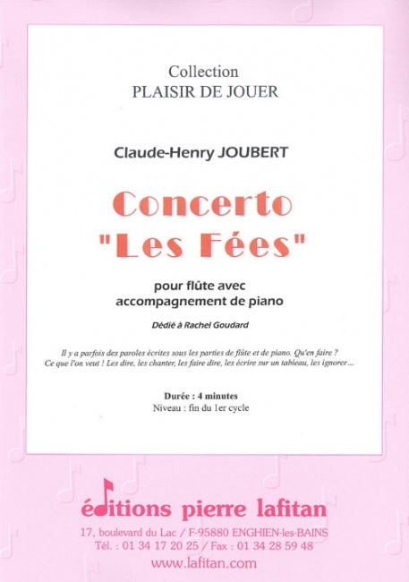 PARTITION CONCERTO "LES FÉES"