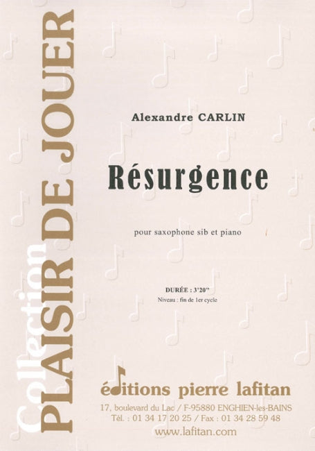 PARTITION RÉSURGENCE (SAXOPHONE Sib)
