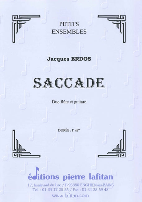 OEUVRE SACCADE (FLÛTE/GUITARE)