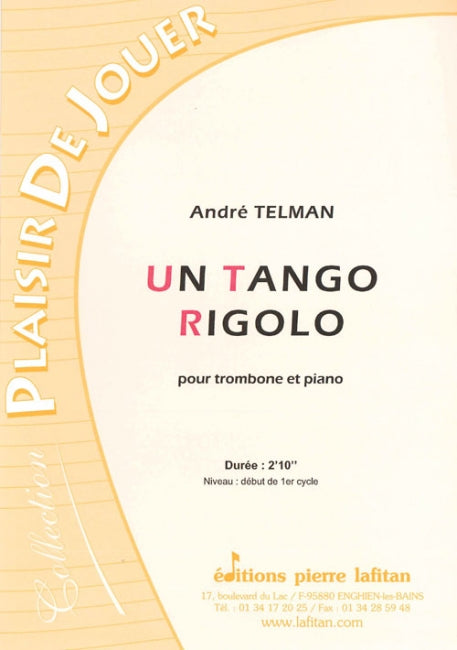 PARTITION UN TANGO RIGOLO (TROMBONE)
