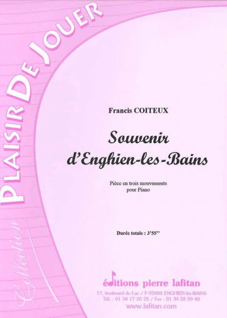 PARTITION SOUVENIR D'ENGHIEN-LES-BAINS