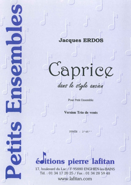 PARTITION CAPRICE DANS LE STYLE ANCIEN