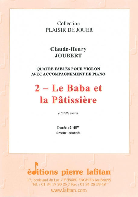 PARTITION LE BABA ET LA PÂTISSIÈRE