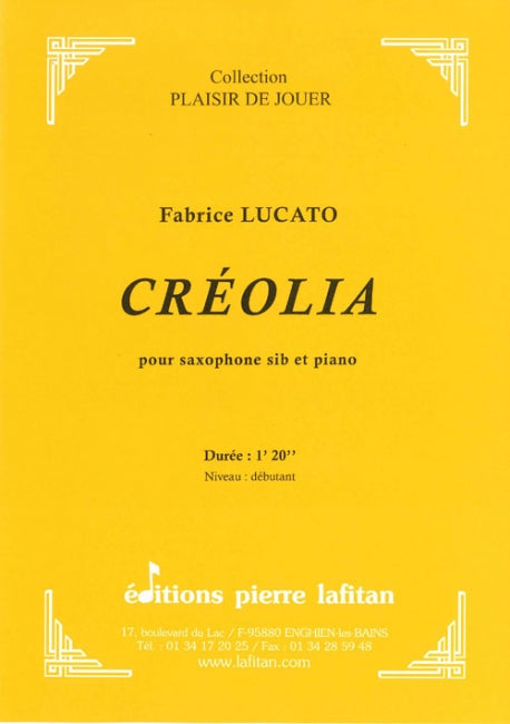 PARTITION CRÉOLIA (SAX Sib)