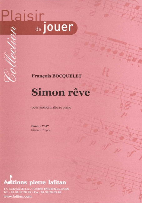 PARTITION SIMON RÊVE (SAXHORN ALTO)