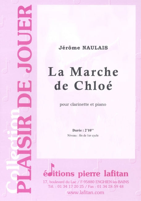 PARTITION LA MARCHE DE CHLOÉ (CLARINETTE)