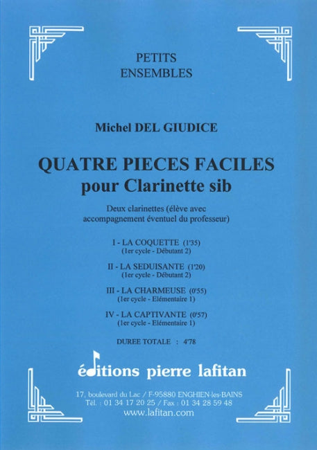 OEUVRE QUATRE PIECES FACILES