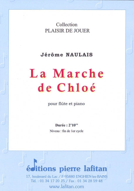 PARTITION LA MARCHE DE CHLOÉ (FLÛTE)