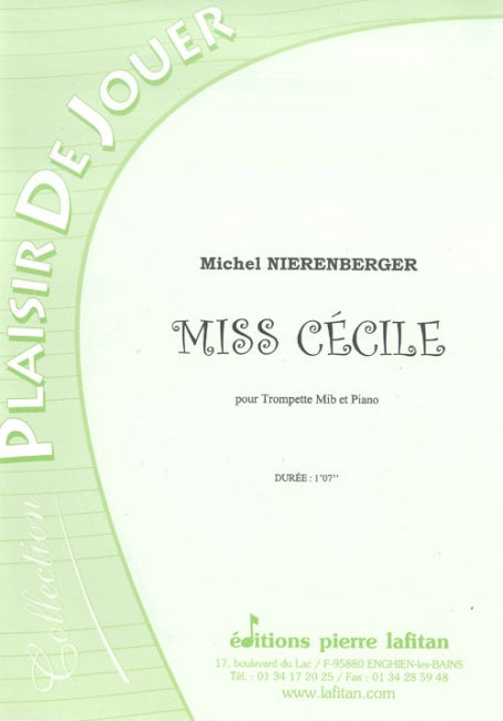 PARTITION MISS CÉCILE (TROMPETTE Mib)