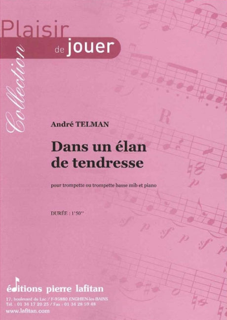 PARTITION DANS UN ÉLAN DE TENDRESSE