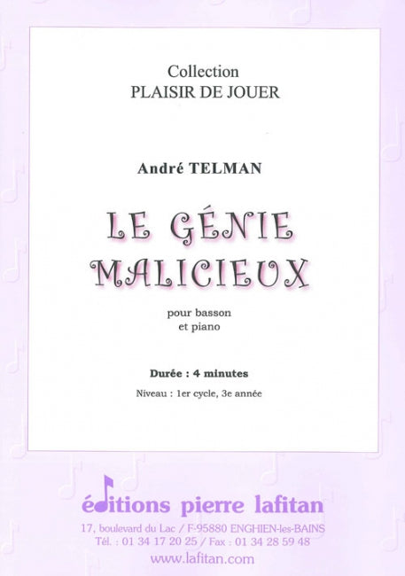 PARTITION LE GÉNIE MALICIEUX (BASSON)