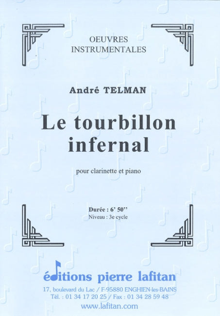 PARTITION LE TOURBILLON INFERNAL (CLARINETTE)