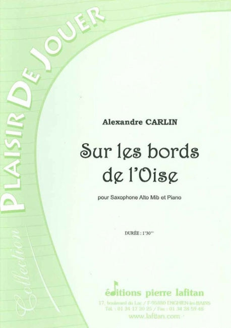 PARTITION SUR LES BORDS DE L'OISE (SAX ALTO)