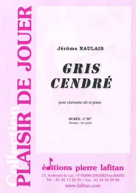 PARTITION GRIS CENDRÉ (CLARINETTE)