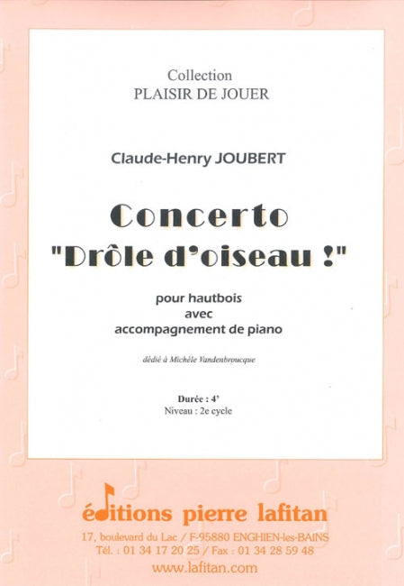 PARTITION CONCERTO "DRÔLE D’OISEAU !"