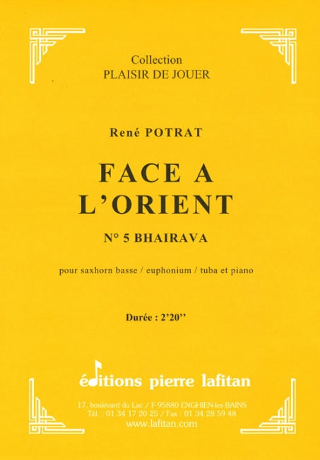 PARTITION FACE A L’ORIENT N°5 (SAXHORN BASSE)