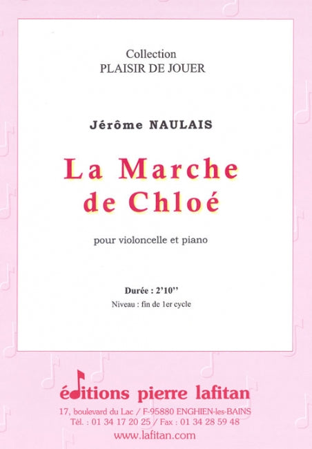 PARTITION LA MARCHE DE CHLOÉ (VIOLONCELLE)