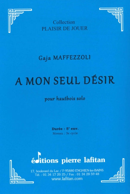 PARTITION A MON SEUL DÉSIR