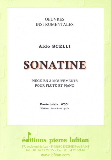 PARTITION SONATINE (FLÛTE)