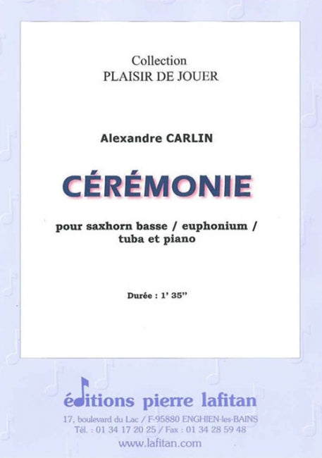 PARTITION CÉRÉMONIE (SAXHORN BASSE)