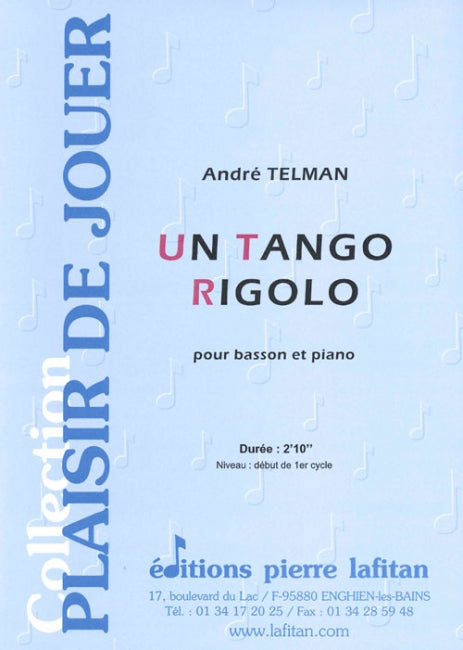 PARTITION UN TANGO RIGOLO (BASSON)