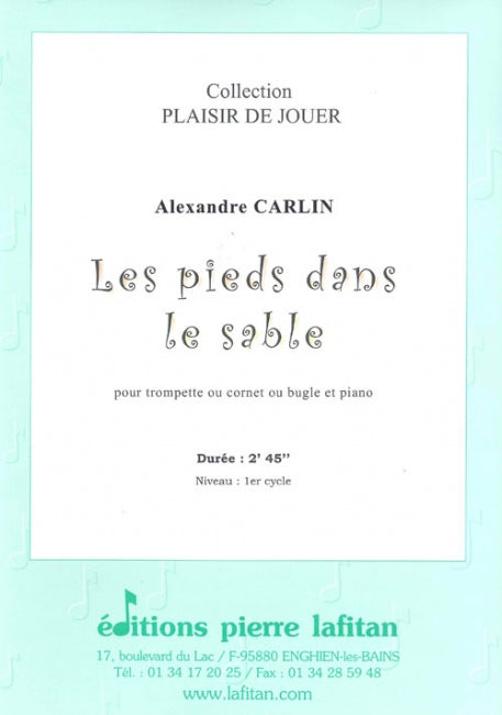PARTITION LES PIEDS DANS LE SABLE (TROMPETTE)