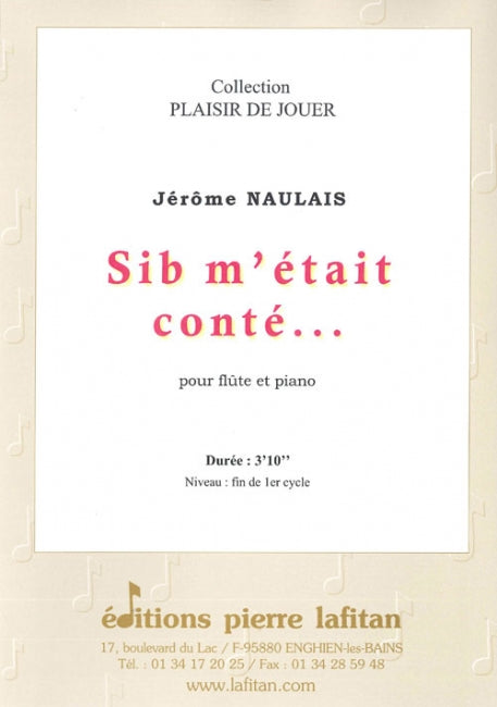 PARTITION SIb M’ÉTAIT CONTÉ… (FLÛTE)