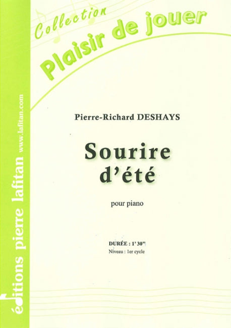 PARTITION SOURIRE D’ÉTÉ