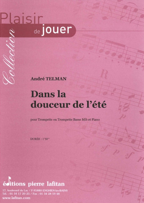 PARTITION DANS LA DOUCEUR DE L’ÉTÉ (TROMPETTE Mib)