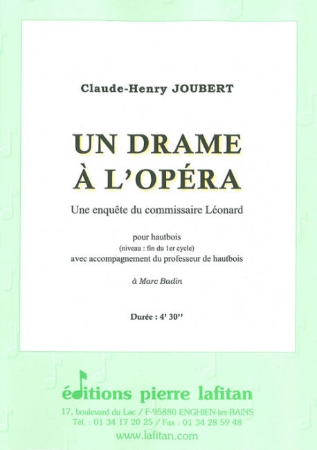 PARTITION UN DRAME A L'OPERA