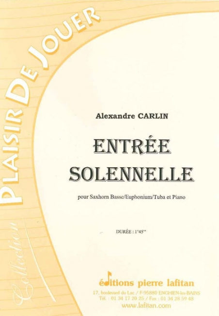 PARTITION ENTRÉE SOLENNELLE (SAXHORN BASSE)