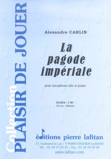 PARTITION LA PAGODE IMPÉRIALE (SAX ALTO)