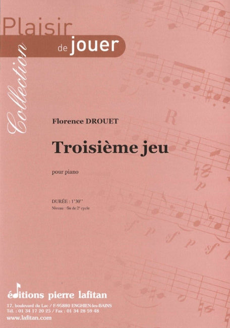 PARTITION TROISIÈME JEU
