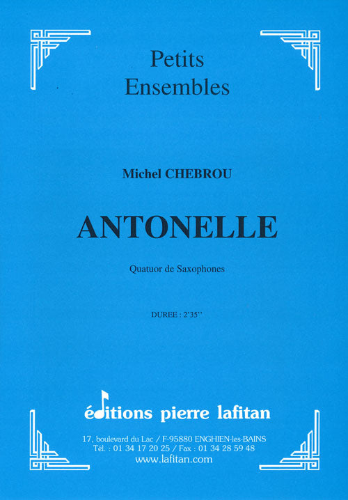 ŒUVRE ANTONELLE (QUATUOR DE SAX)OPHONES)