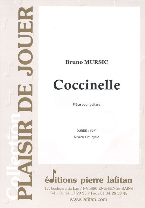 PARTITION COCCINELLE (GUITARE)