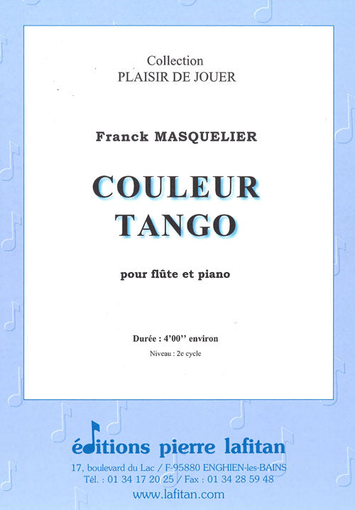 PARTITION COULEUR TANGO (FLÛTE)