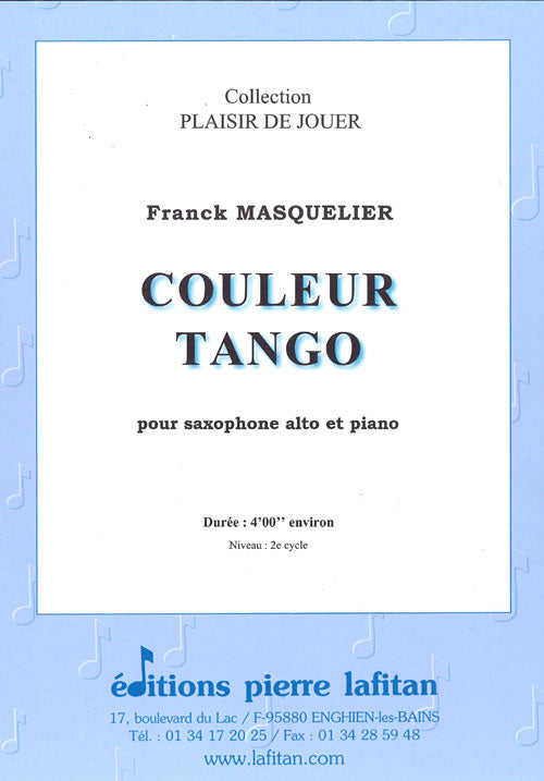 PARTITION COULEUR TANGO (SAX ALTO)