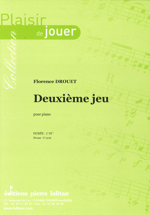 PARTITION DEUXIÈME JEU