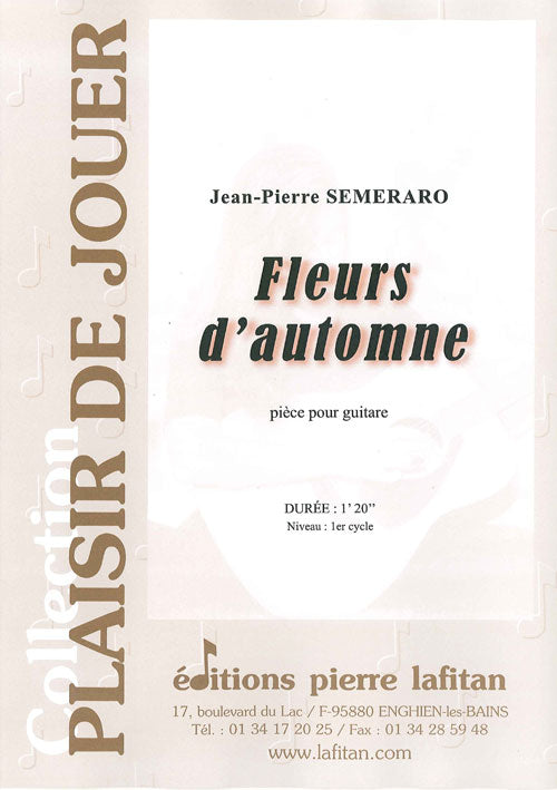 PARTITION FLEURS D’AUTOMNE
