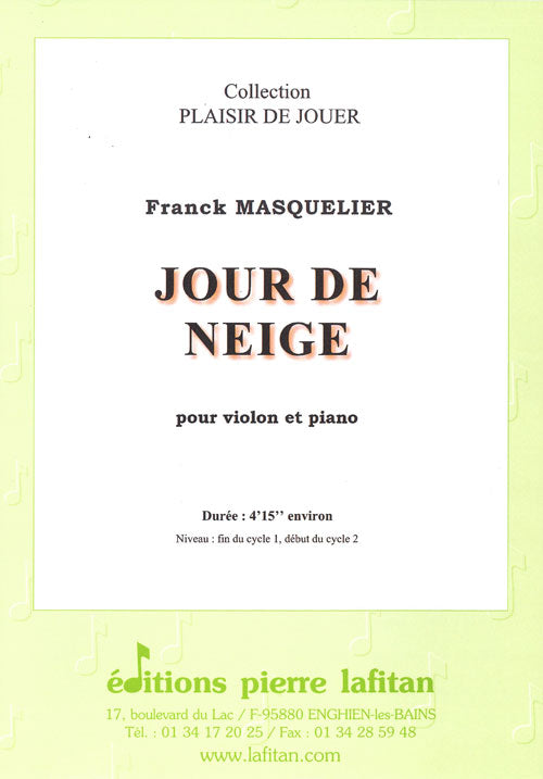 PARTITION JOUR DE NEIGE (VIOLON)