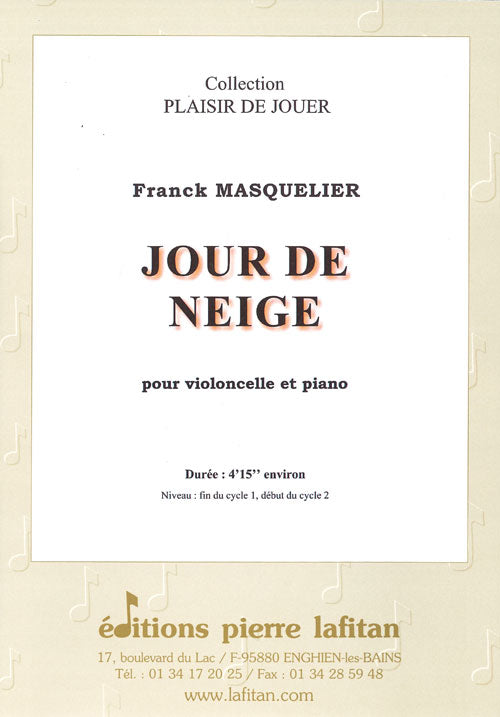 PARTITION JOUR DE NEIGE (VIOLONCELLE)